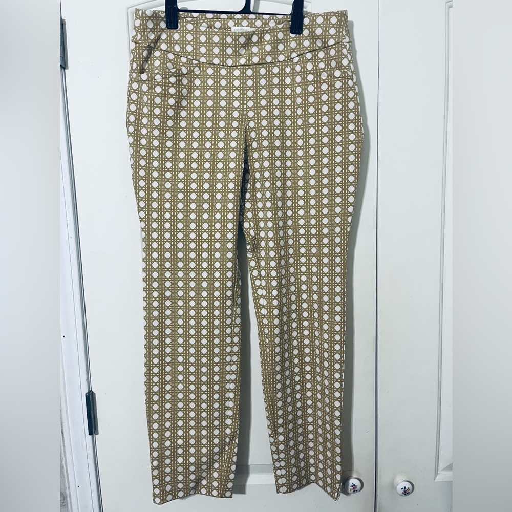 Spartina 449 Tan Geometric Women's Cropped Pants